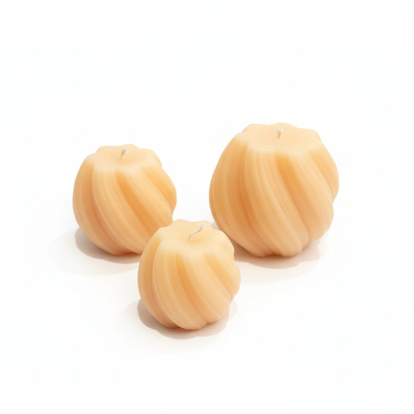 Spiral Candle - Twisted Ball Soy Wax (Set of 3 Sizes)